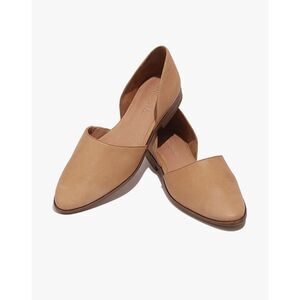 Madewell The Marisa d'Orsay Flat in Leather AH706 Women's Size 6 in Tan